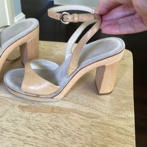 Miu Miu wood heel sandals